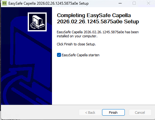 EasySafe Installer Finish